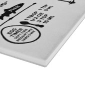 Glazen snijplank met keukenconversies (Hoek)