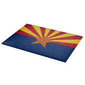 Glazen snijplank met vlag van Arizona State (Hoek)