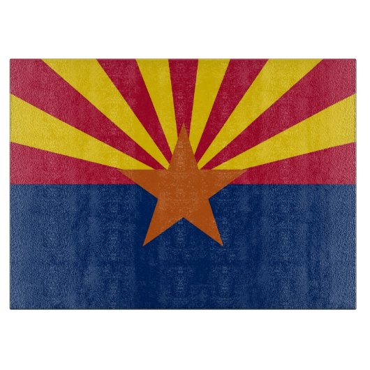 Glazen snijplank met vlag van Arizona State (Voorkant)