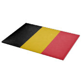 Glazen snijplank met vlag van België (Hoek)