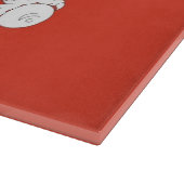 Glazen snijplank met vlag van Bhutan (Hoek)