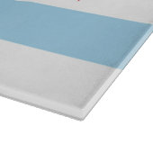 Glazen snijplank met vlag van Chicago, Verenigde S (Hoek)