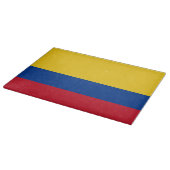 Glazen snijplank met vlag van Colombia (Hoek)
