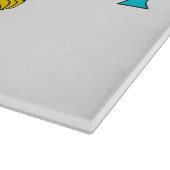 Glazen snijplank met vlag van de Maagdeneilanden (Hoek)