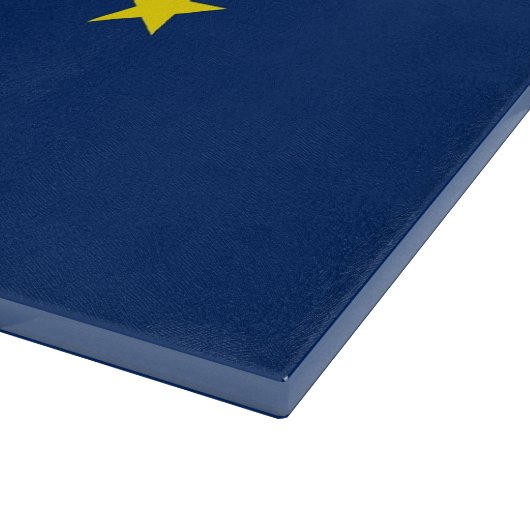 Glazen snijplank met vlag van Indiana, Verenigde S (Hoek)