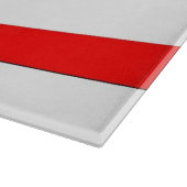 Glazen snijplank met vlag van Ohio, Verenigde Stat (Hoek)