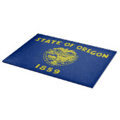 Glazen snijplank met vlag van Oregon, VS (Hoek)