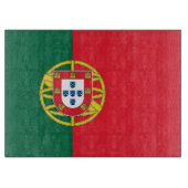 Glazen snijplank met vlag van Portugal (Voorkant)