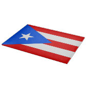 Glazen snijplank met vlag van Puerto Rico, Verenig (Hoek)