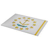 Glazen snijplank met vlag van Rhode Island, Vereni (Hoek)