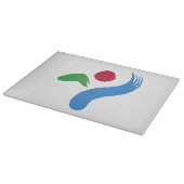 Glazen snijplank met vlag van Seoul (Hoek)