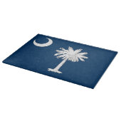 Glazen snijplank met vlag van South Carolina (Hoek)