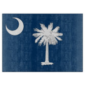 Glazen snijplank met vlag van South Carolina (Voorkant)