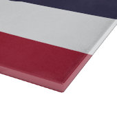 Glazen snijplank met vlag van Thailand (Hoek)