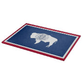 Glazen snijplank met vlag van Wyoming Nederland (Hoek)