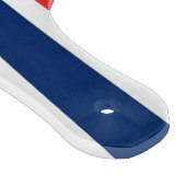 Glazen snijplank peddel met Noorse vlag (Hoek)