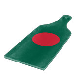 Glazen snijplank peddel met vlag van Bangladesh (Hoek)