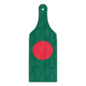 Glazen snijplank peddel met vlag van Bangladesh (Voorkant)
