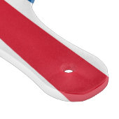 Glazen snijplank peddel met vlag van IJsland (Hoek)