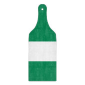 Glazen snijplank peddel met vlag van Nigeria (Voorkant)