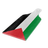Glazen snijplank peddel met vlag van Palestina (Hoek)
