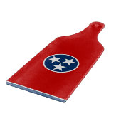 Glazen snijplank peddel Tennessee vlag (Hoek)