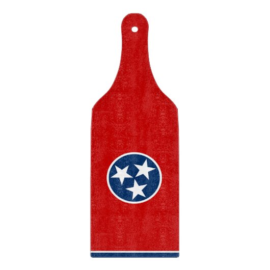 Glazen snijplank peddel Tennessee vlag (Voorkant)