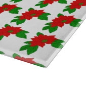 Glazen snijplank Poinsettias (Hoek)