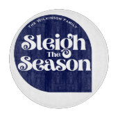 Glazen snijplank Sleigh the Season (Voorkant)