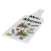 Glazen snijplank Terug naar school is Cool (Hoek)