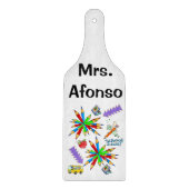 Glazen snijplank Terug naar school is Cool (Voorkant)