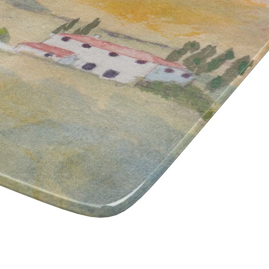Glazen snijplank - Toscane, Italië (Hoek)