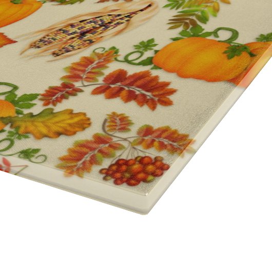 Glazen snijplank voor Herfsten (Hoek)