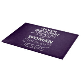 Glazen snijplanken Christelijke vrouwen snijplank