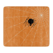 Glazen snijplanken - Spider in het web (Voorkant)