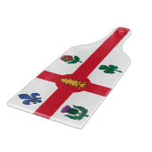 Glazen snijplankpaddle met vlag van Montreal Snijplank (Hoek)