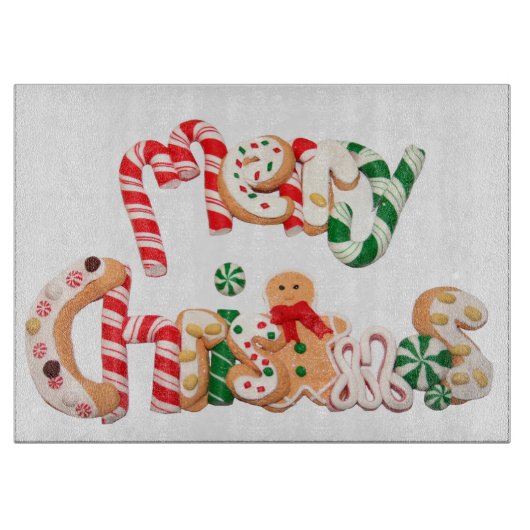 Glazen snijraad/Kerstmis Snijplank (Voorkant)