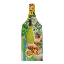 Glazen snijraad met groene Mexicaanse tegel Snijplank