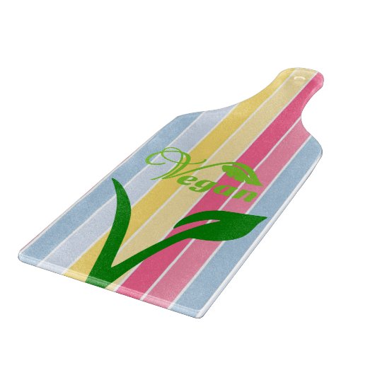 Glazen snijraad Stripe Vegan Snijplank (Hoek)