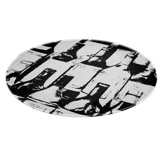 Glazen snijraad voor wijn snijplank (Hoek)