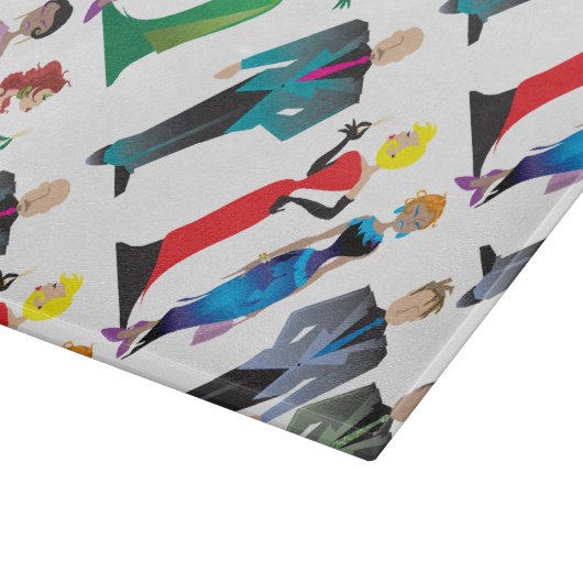 Glazen snijvlak binnenste gasten snijplank (Hoek)