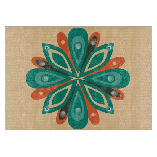 Glazen snijvlak blauw snijplank (Voorkant)