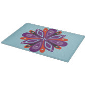 Glazen snijvlak blauw snijplank (Hoek)