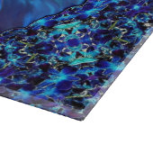 Glazen snijvlak Blauwe Morpho Butterfly Snijplank (Hoek)