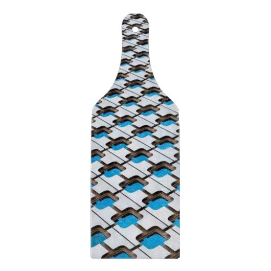 Glazen snijvlak grijs blauw snijplank (Voorkant)