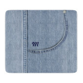 Glazen snijvlak "Jeans" Snijplank (Voorkant)