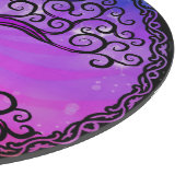 Glazen snijvlak - 'Keltische boom van het leven' Snijplank (Hoek)