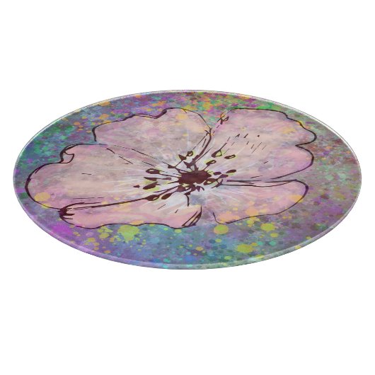 Glazen snijvlak met verfplaat en ventilator snijplank (Hoek)