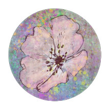 Glazen snijvlak met verfplaat en ventilator