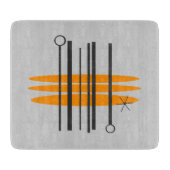 Glazen snijvlak - Moderne middeneeuw Snijplank (Voorkant)